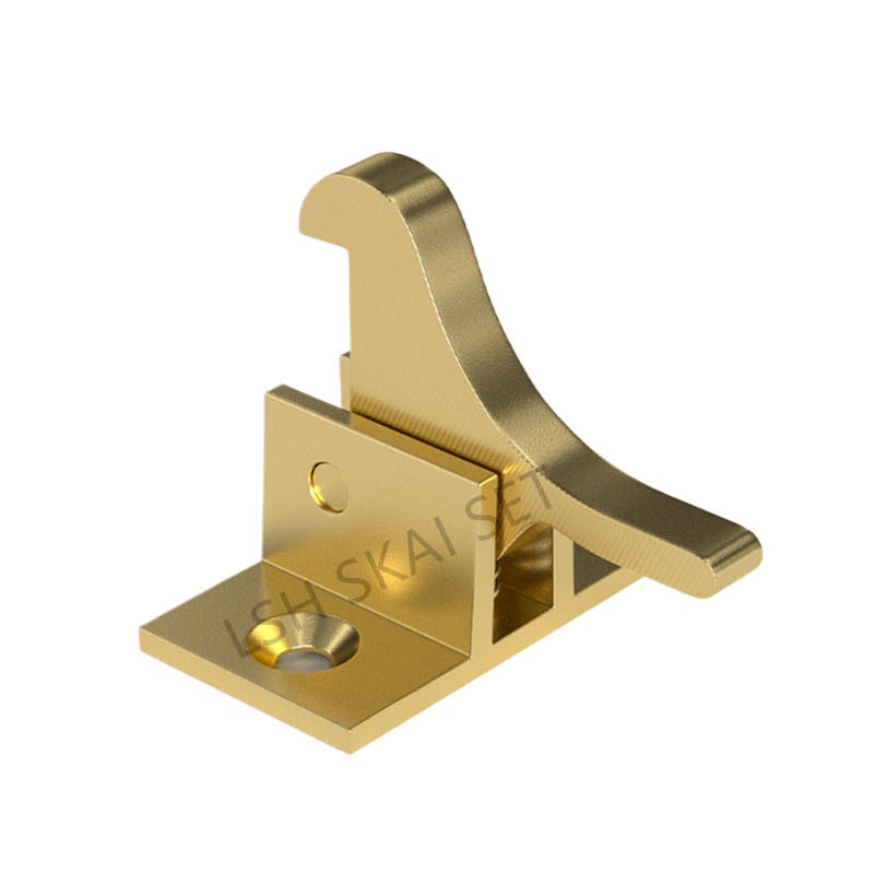 Furniture Hardware Fasteners - 2個入り高級真鍮製ファスナー、室内ドア・窓用留め金、バルコニードア安全ロックフック、家具金物、キャビネットドアロック