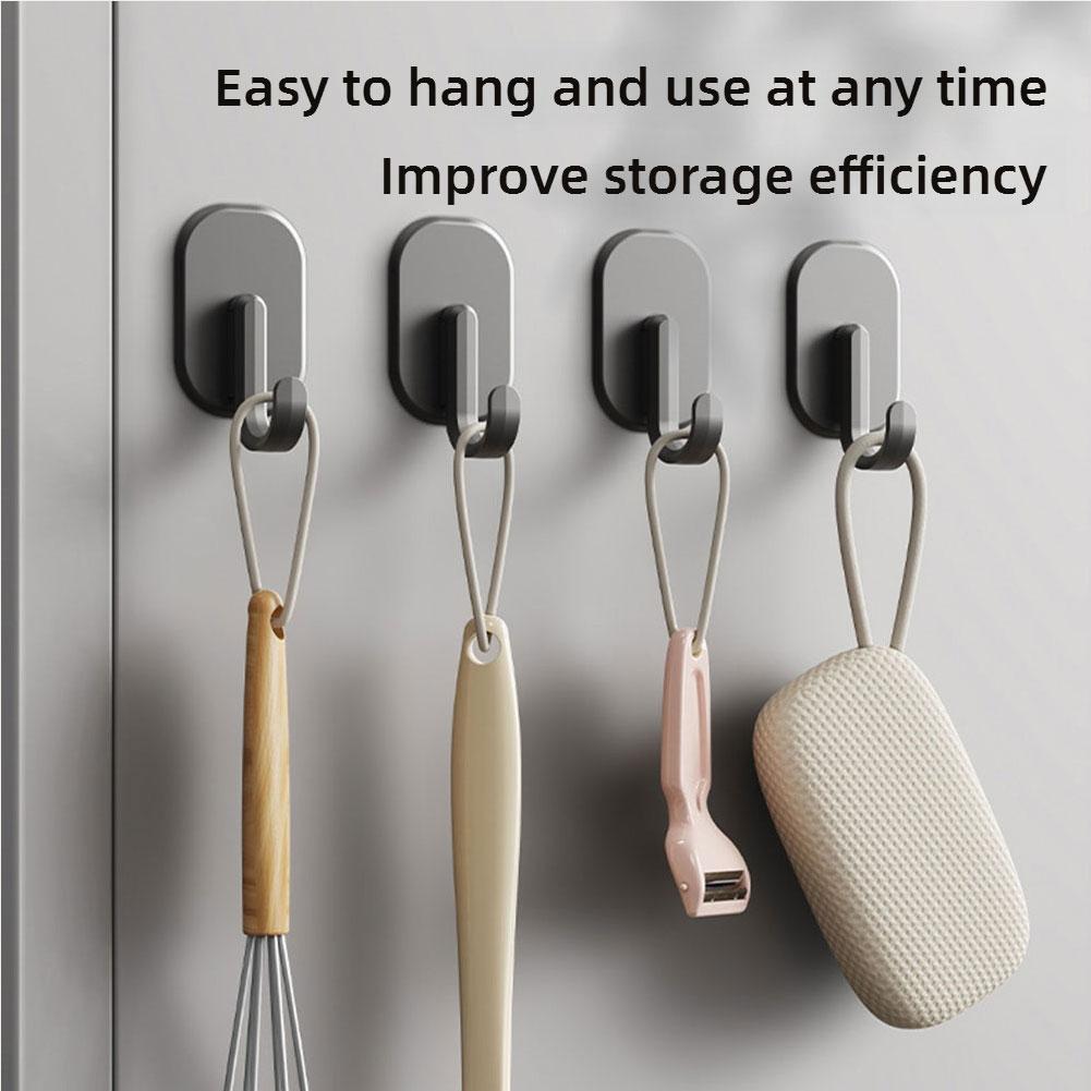 Door Stopper Heavy - 強力なマグネットフック5個セット、頑丈なネオジム製ハンガー、コート、バッグ、鍵、タオル、浴室、キッチン、ドア、衣類収納ラック用アクセサリー