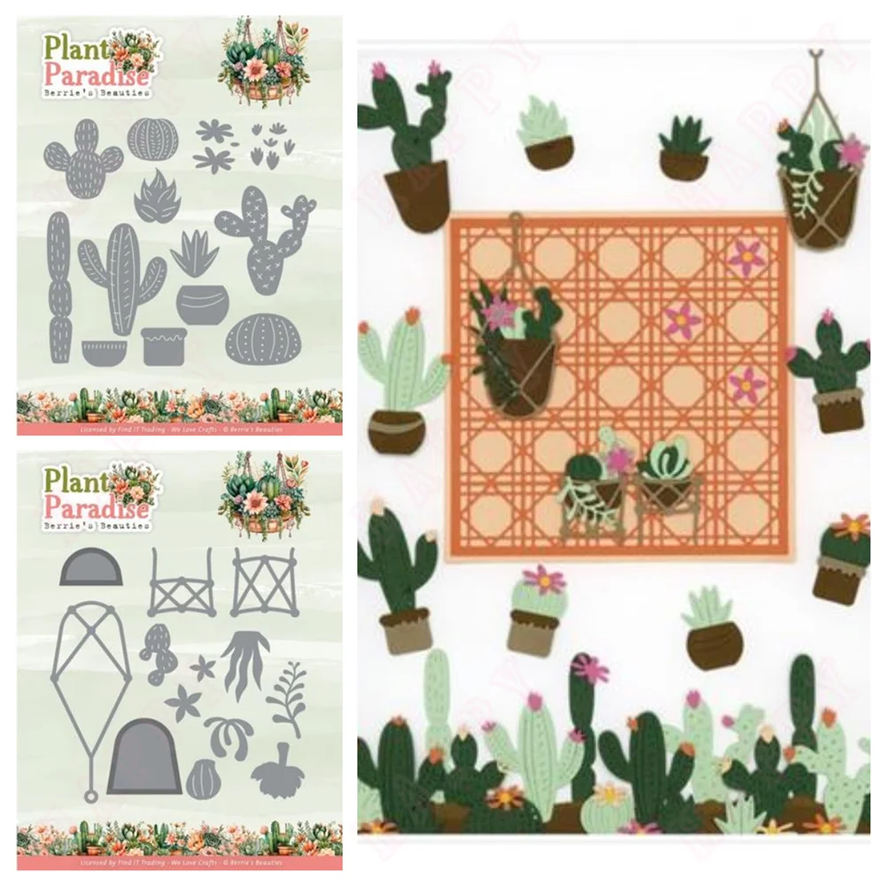 Furniture Paradise & Hardware Ghaziabad Reviews - 植物サボテンパラダイス金属クラフト切削ダイス DIY スクラップブッキング紙装飾マニュアル手作りエンボステンプレート 2025 新しい