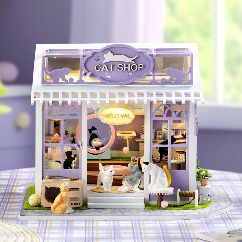 DIY 木製子猫パラダイスコテージ置物ミニチュアキット組み立 - Furniture Paradise & Hardware Ghaziabad Reviews のレビューと価格