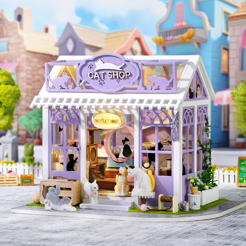 DIY 木製子猫パラダイスコテージ置物ミニチュアキット組み立 - Furniture Paradise & Hardware Ghaziabad Reviews のレビューと価格