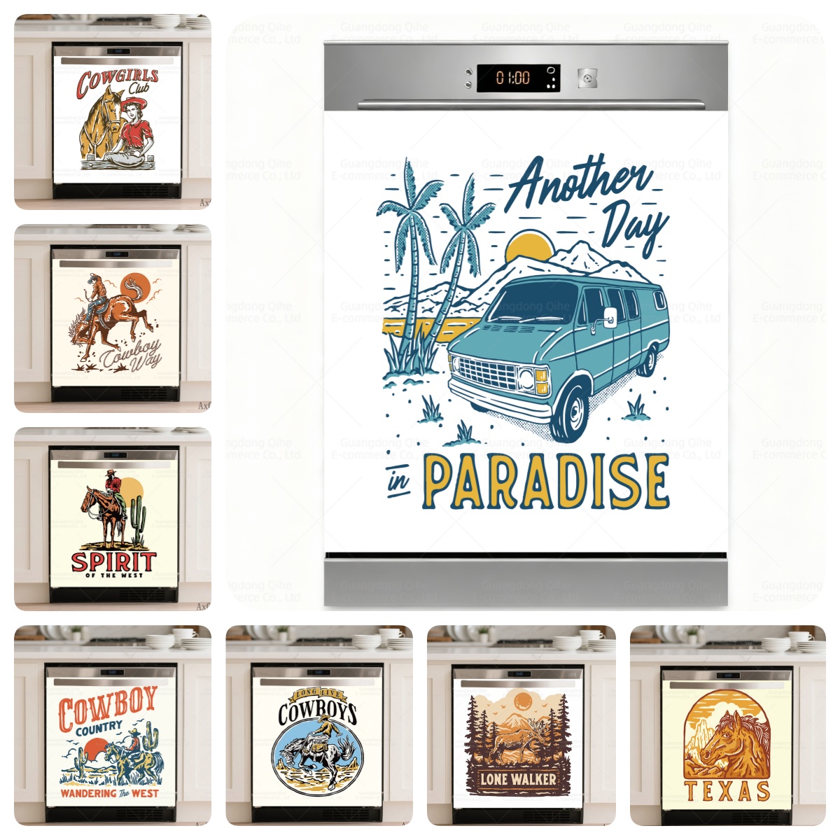 ウエスタンカウボーイ＆パラダイスバン食器洗い機ステッカー防水 - Furniture Paradise & Hardware Ghaziabad Reviews のレビューと価格