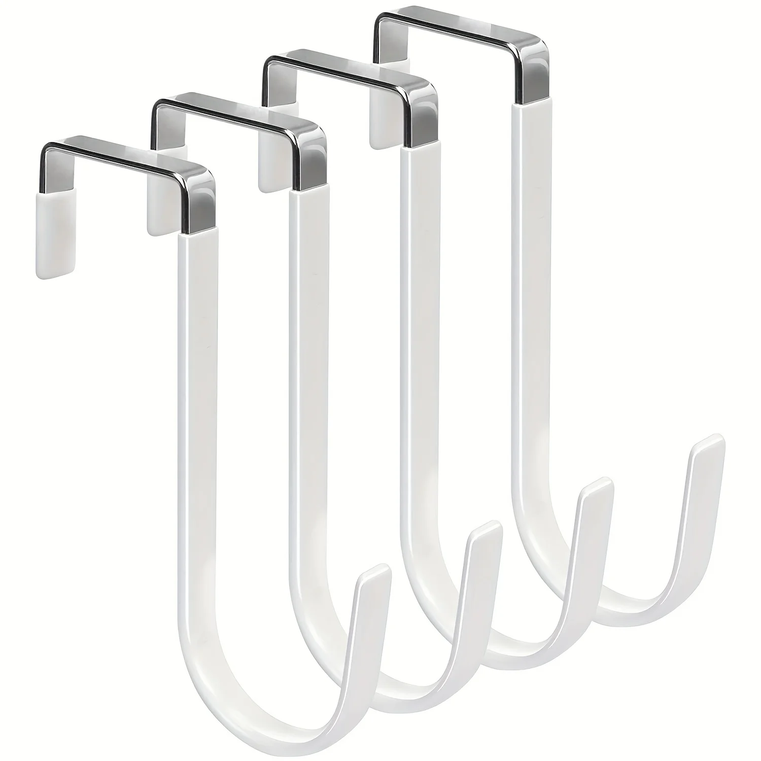 4個入りドアハンガーフック、ゴム付きで傷防止、頑丈なオーガナ - Door Stopper Heavy のレビューと価格
