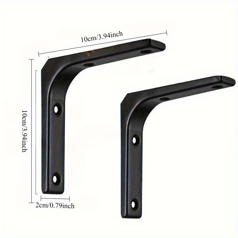 2個入りの頑丈な鉄製棚ブラケット - 壁掛け家具用直角コーナ - Shelf Bracket Pair のレビューと価格