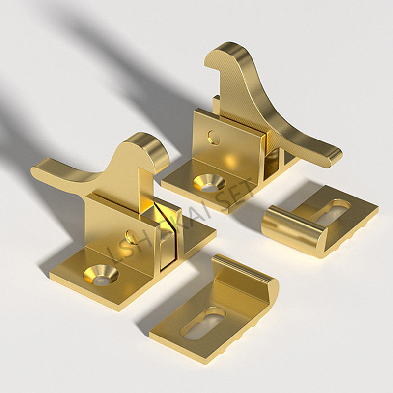2個入り高級真鍮製ファスナー、室内ドア・窓用留め金、バルコニ - Furniture Hardware Fasteners のレビューと価格