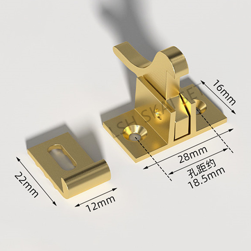 2個入り高級真鍮製ファスナー、室内ドア・窓用留め金、バルコニ - Furniture Hardware Fasteners のレビューと価格