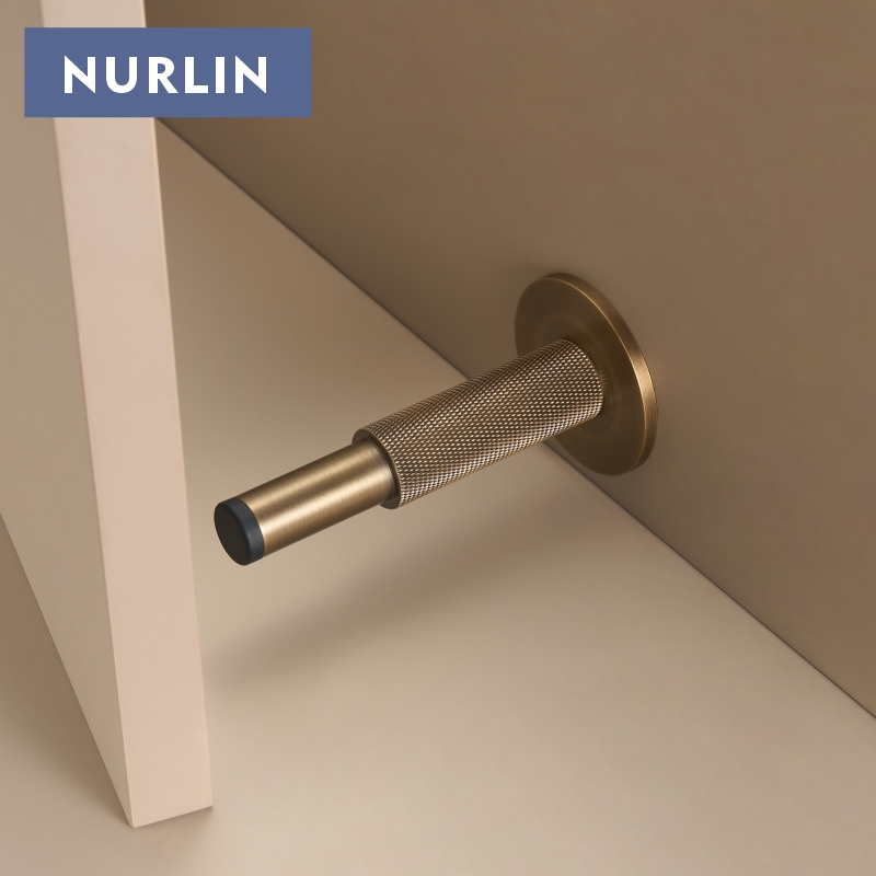 ヌルリン真鍮製ローレット加工ドアストッパー、バスルームドア、 - Door Stopper Heavy のレビューと価格