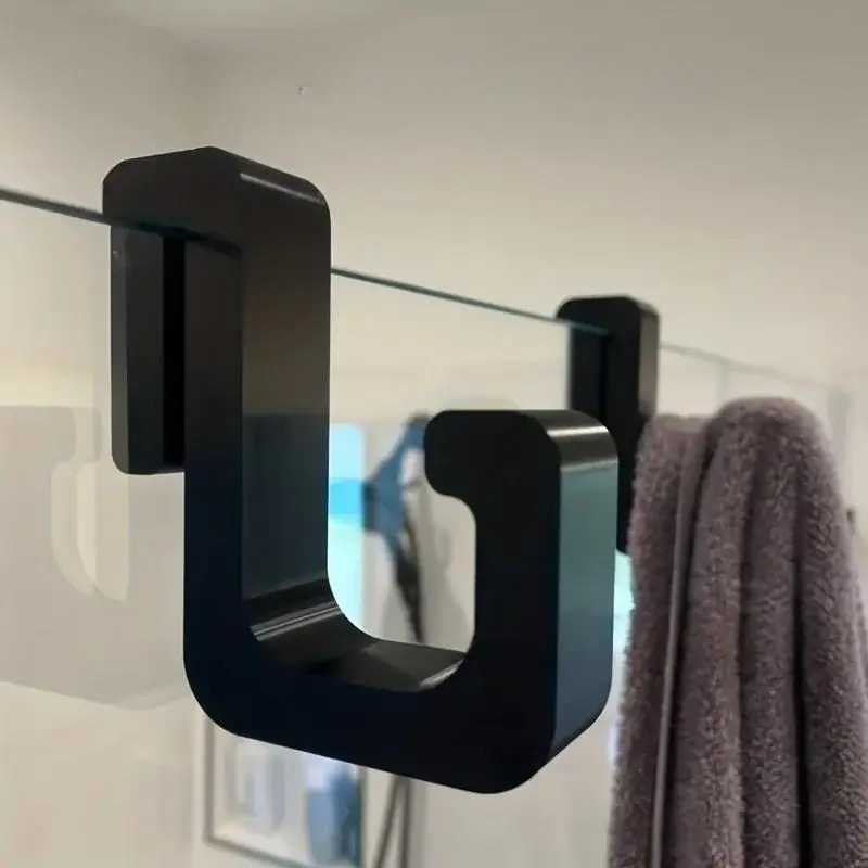 2個入り 3D高耐久シャワーフック、8mmガラスドアに最適  - Door Stopper Heavy のレビューと価格