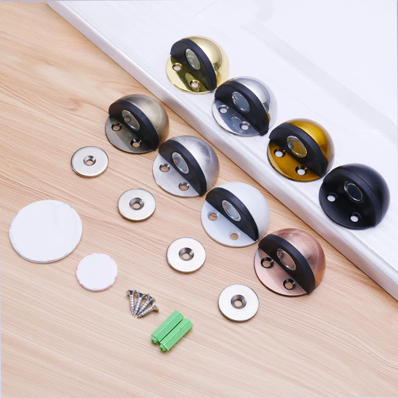ドアストッパー 非穴あけ式ステッカー 隠しステンレス鋼ゴム製 - Door Stopper Heavy のレビューと価格