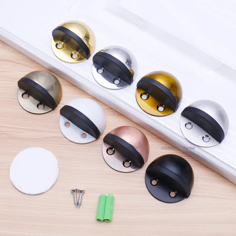 ドアストッパー 非穴あけ式ステッカー 隠しステンレス鋼ゴム製 - Door Stopper Heavy のレビューと価格