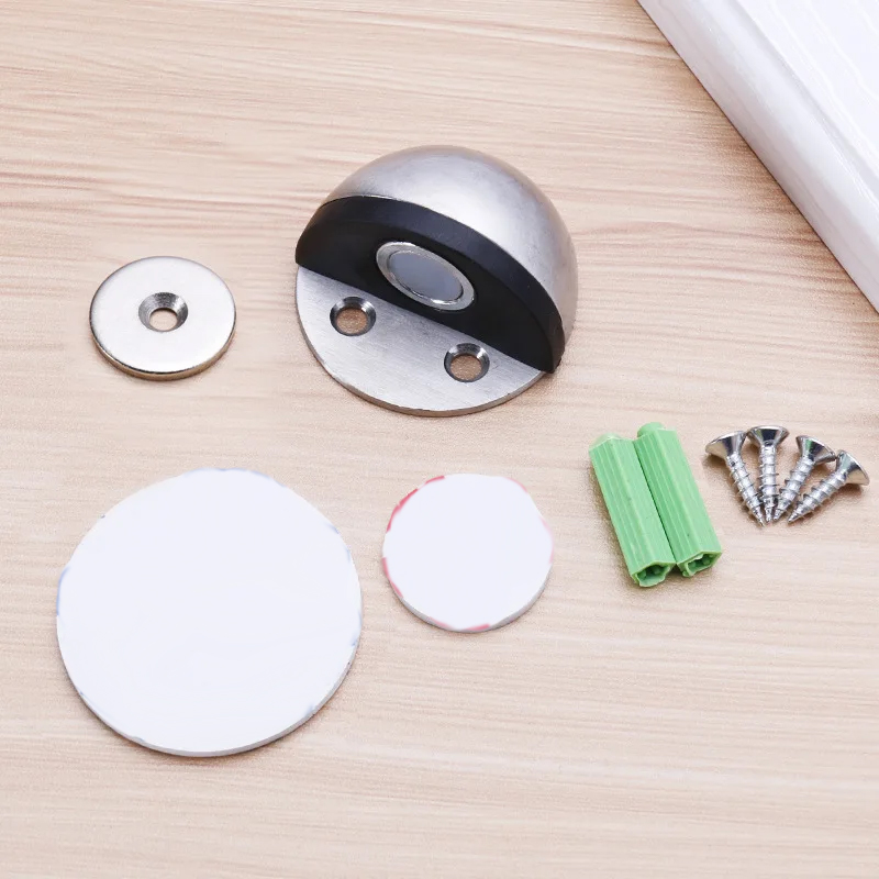 ドアストッパー 非穴あけ式ステッカー 隠しステンレス鋼ゴム製 - Door Stopper Heavy のレビューと価格