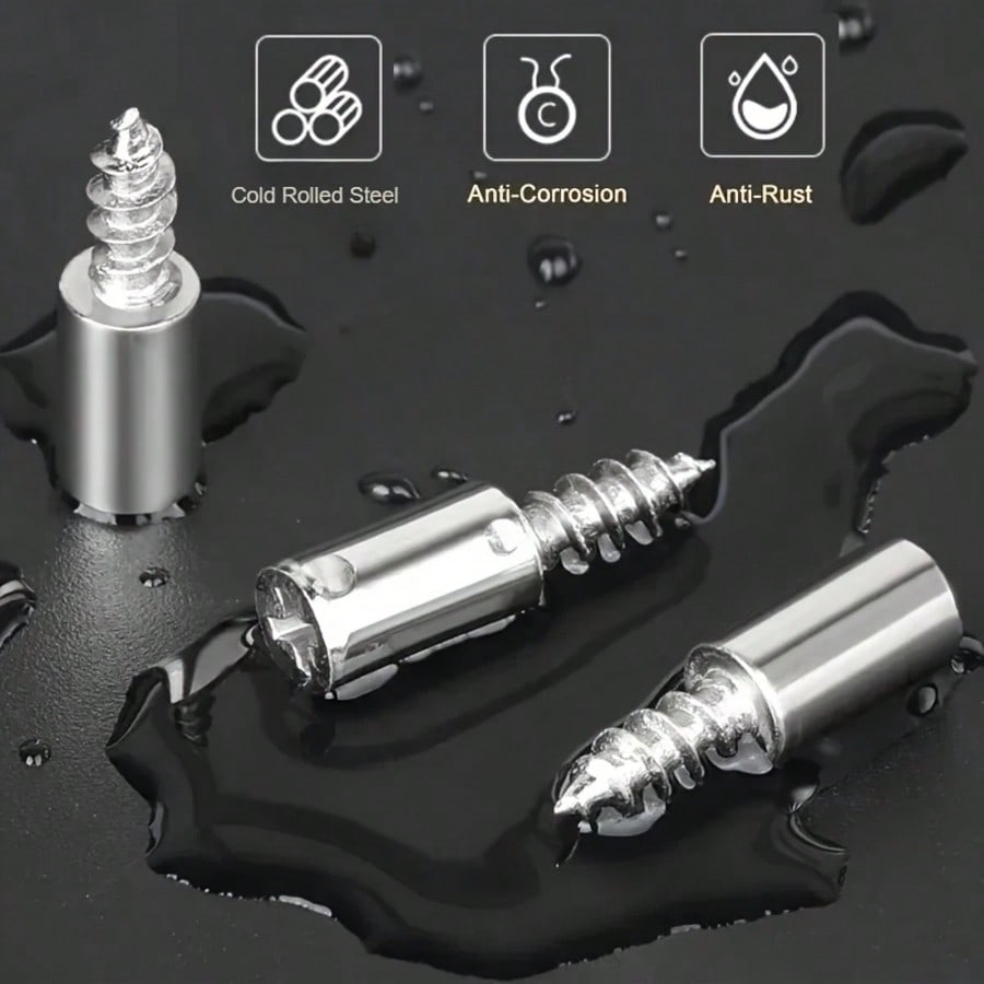 30/60 個セルフタッピング家具ブラケットネジ滑り止めゴム - Furniture Hardware Fasteners のレビューと価格