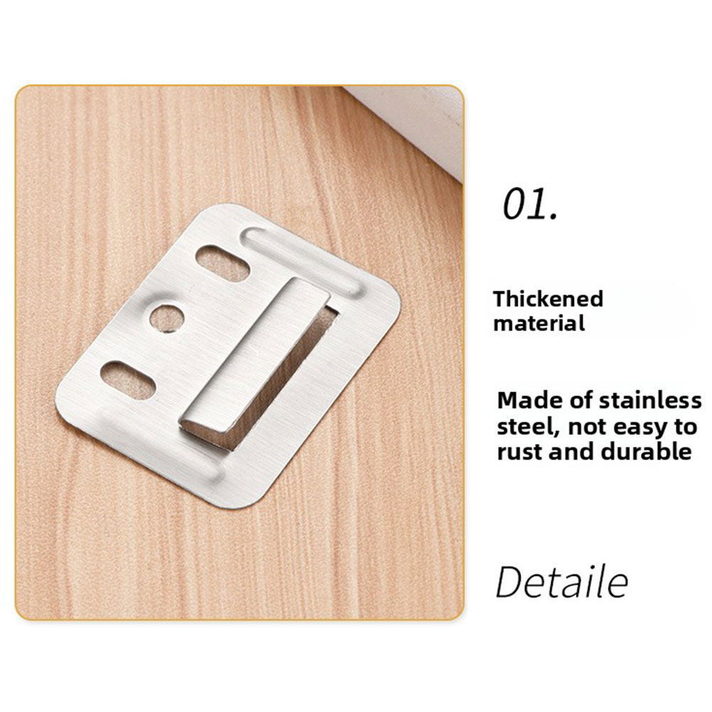 100 個のステンレス鋼壁パネル取り付けクリップ高耐久ファス - Furniture Hardware Fasteners のレビューと価格