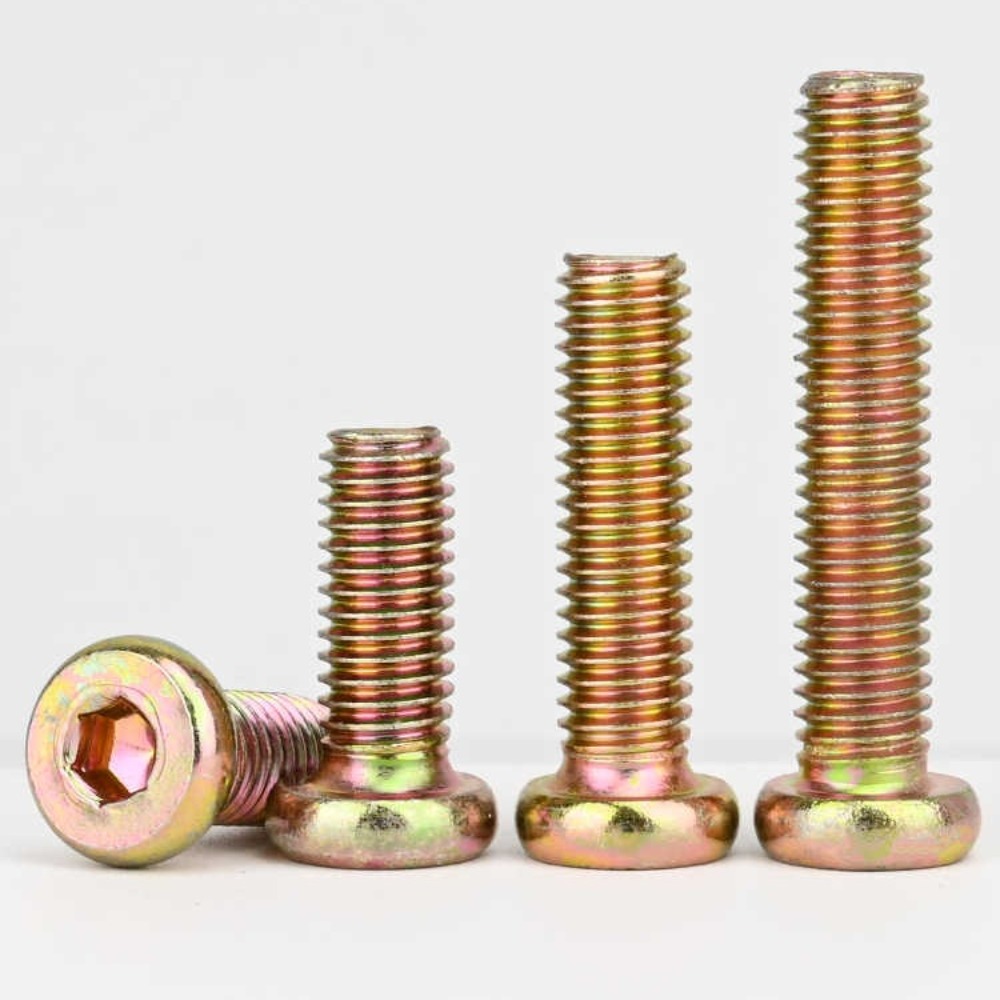 M6 M8 六角ソケット丸平頭家具コネクタボルトカラー亜鉛メ - Furniture Hardware Fasteners のレビューと価格