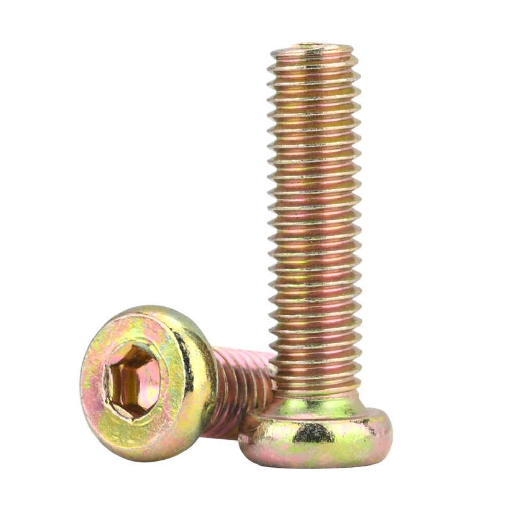 M6 M8 六角ソケット丸平頭家具コネクタボルトカラー亜鉛メ - Furniture Hardware Fasteners のレビューと価格