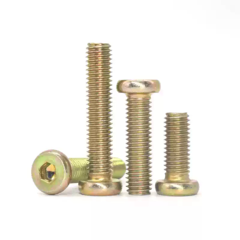 M6 M8 六角ソケット丸平頭家具コネクタボルトカラー亜鉛メ - Furniture Hardware Fasteners のレビューと価格