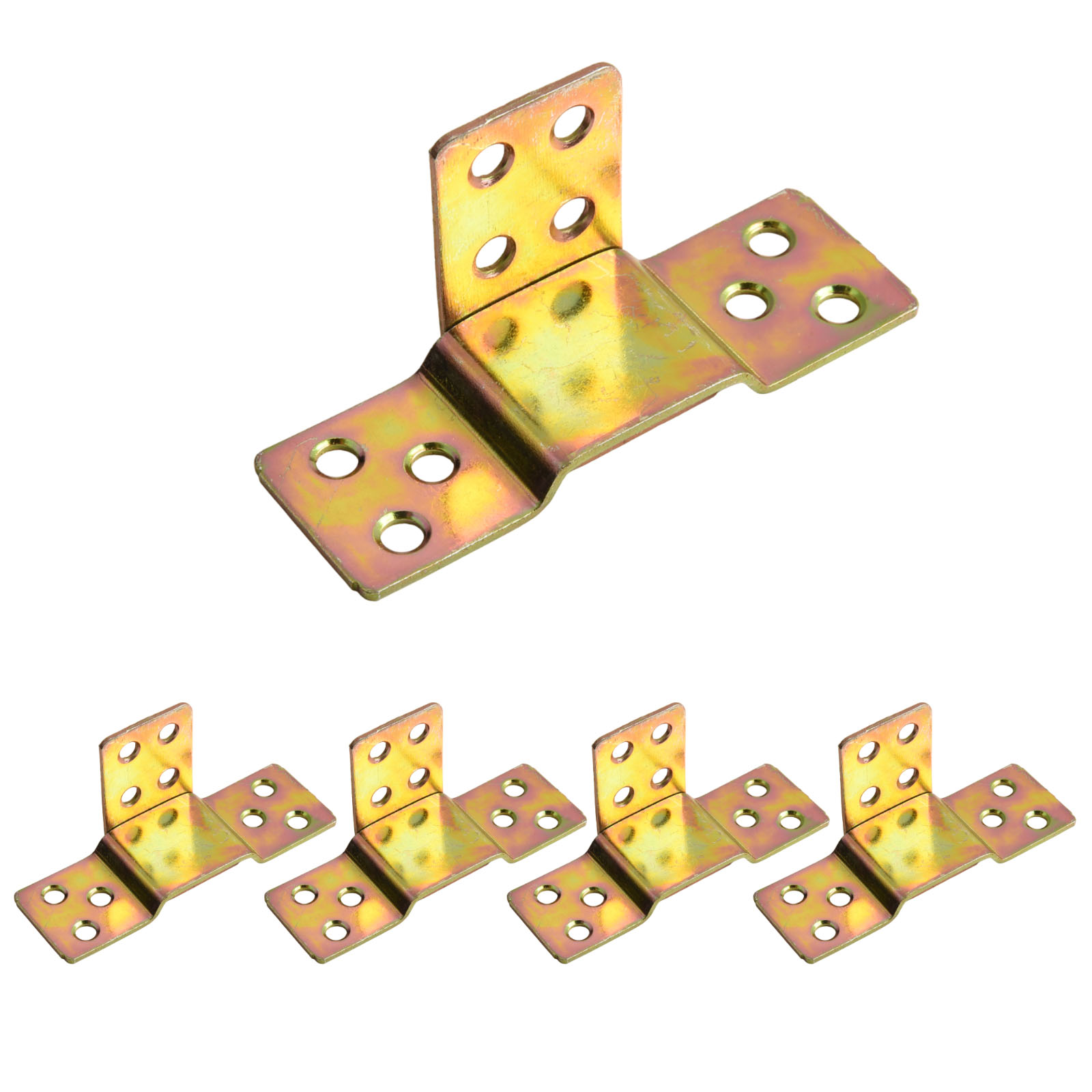 5個入り金属製ベッドレールブラケット、木製ベッド用L字型＆フ - Furniture Hardware Fasteners のレビューと価格