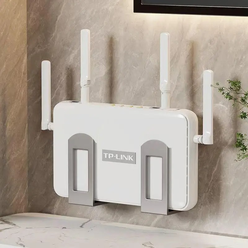 壁掛け式ルーター・セットトップボックスオーガナイザー、調整可 - Shelf Bracket Pair のレビューと価格