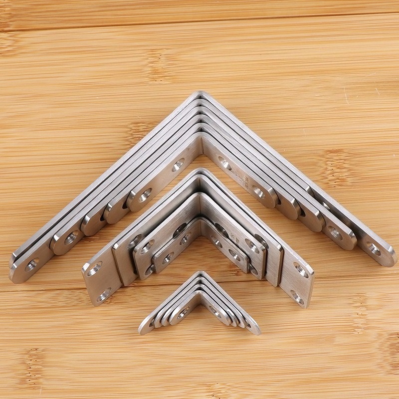 1 個 304 ステンレス鋼アングルコーナーブラケットファス - Furniture Hardware Fasteners のレビューと価格