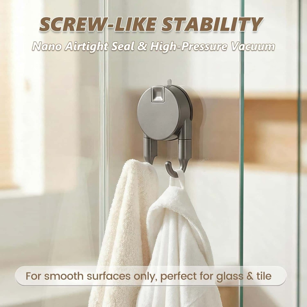 ドリル不要の吸盤フック、浴室キッチンのドア用強力真空フック  - Door Stopper Heavy のレビューと価格